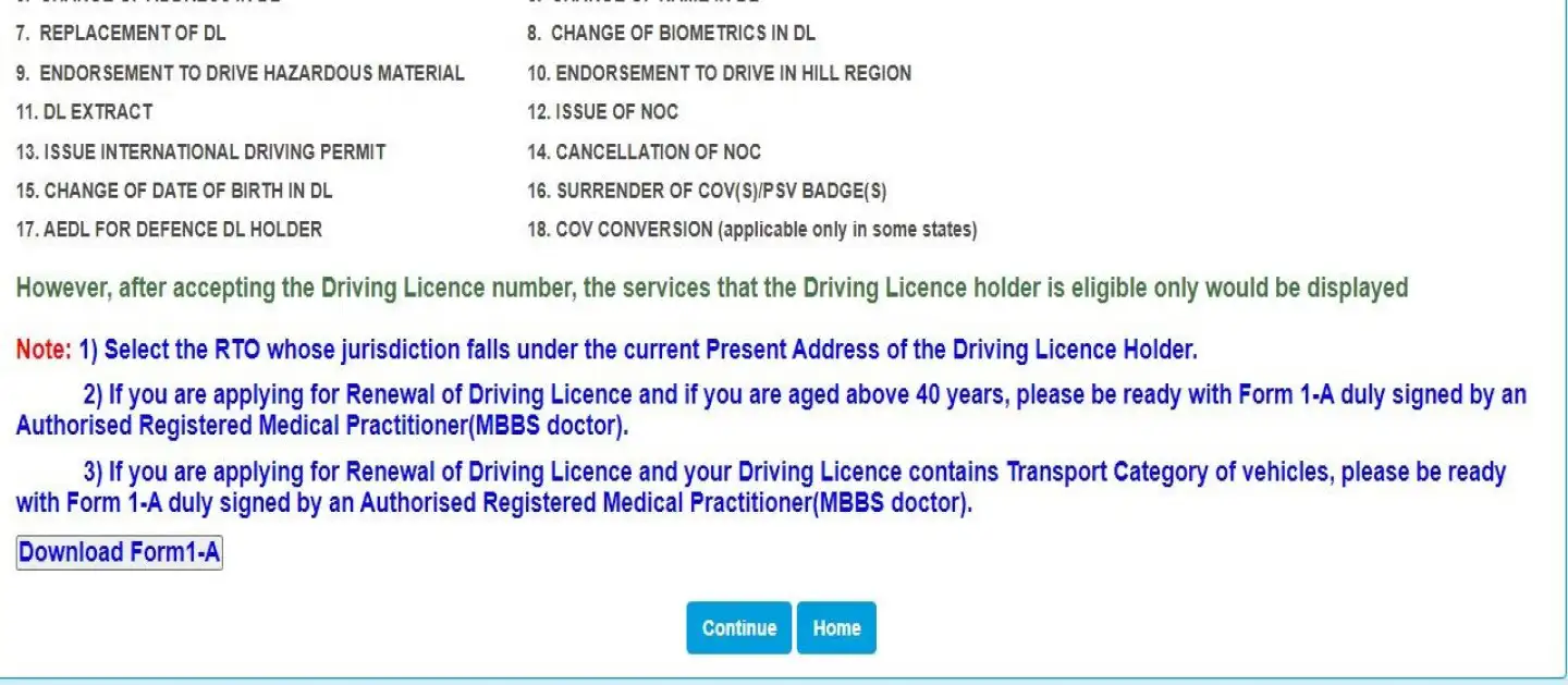 online driving license renewal step 6